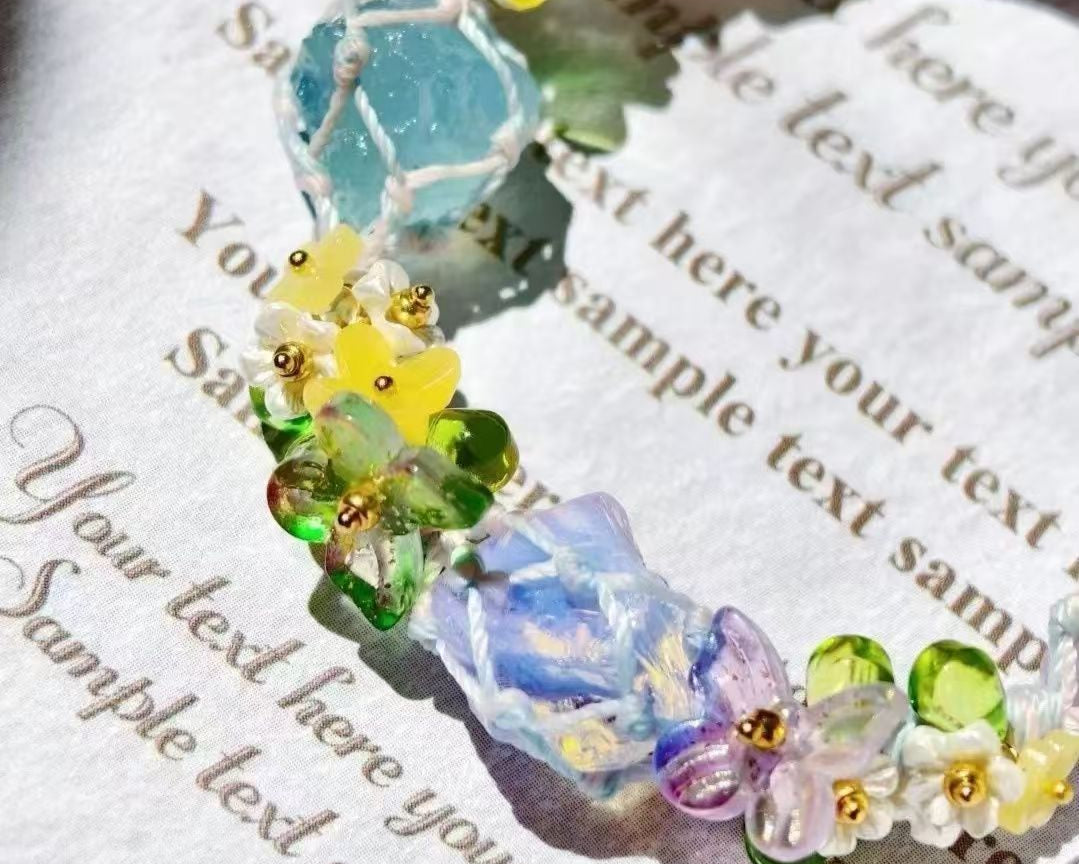 Pink Crystal Stone Bracelet