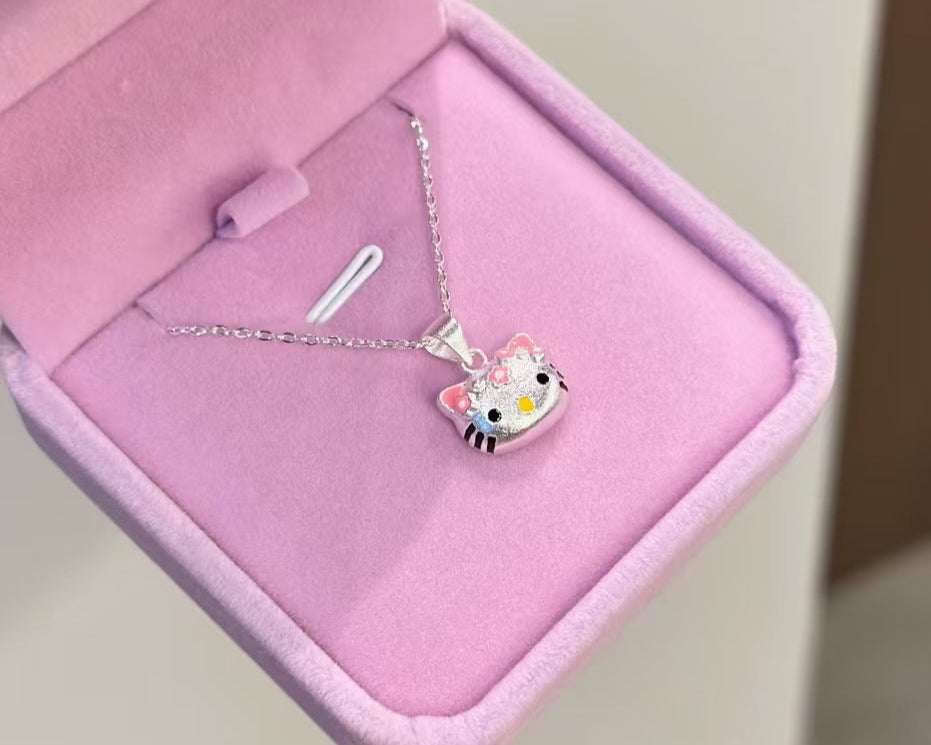 Pink Thin Chain Kitten