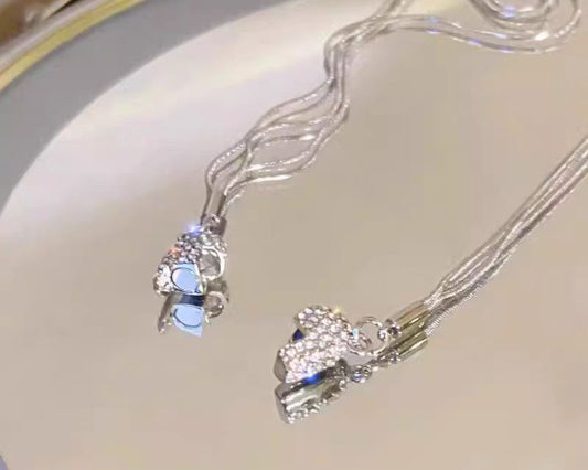 Magnetic Diamond Heart Necklace