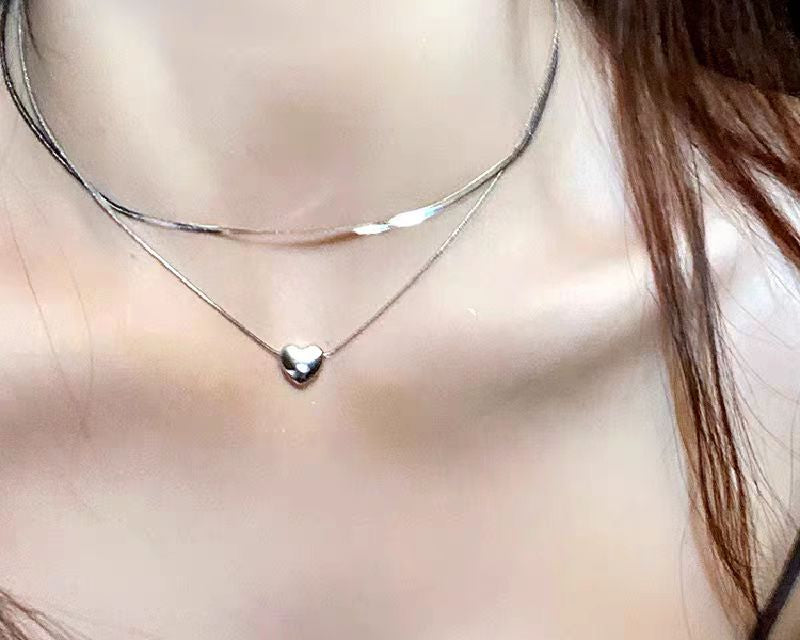 Double Layered Heart Necklace