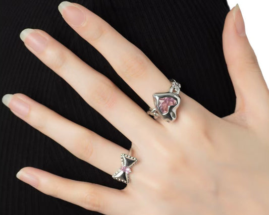 Pink Heart of the Ocean Ring