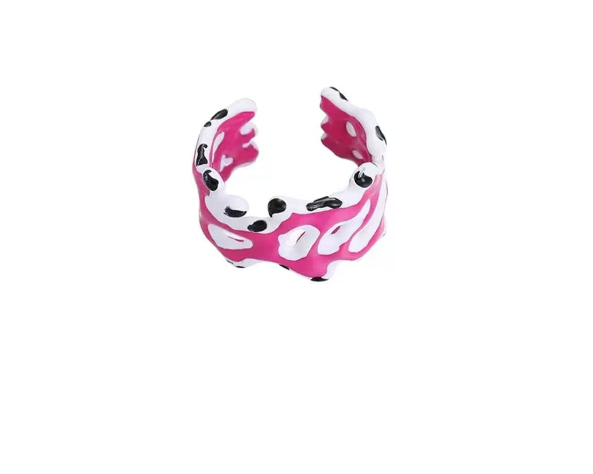 Pink and White Leopard