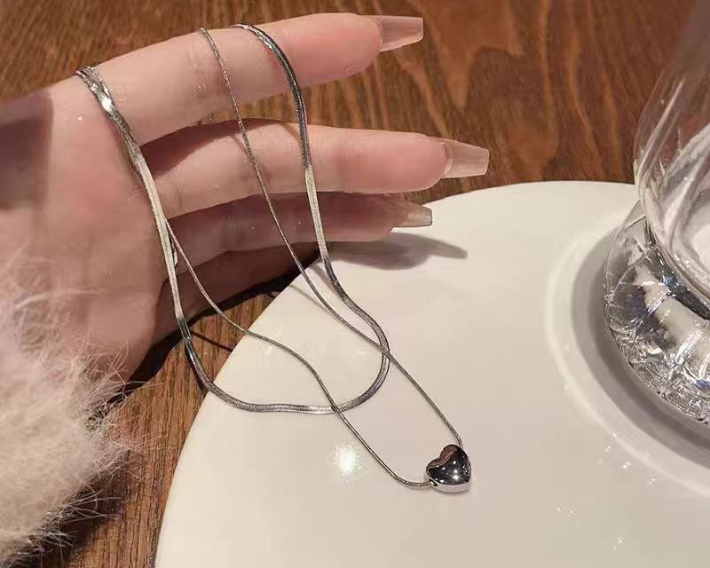 Double Layered Heart Necklace