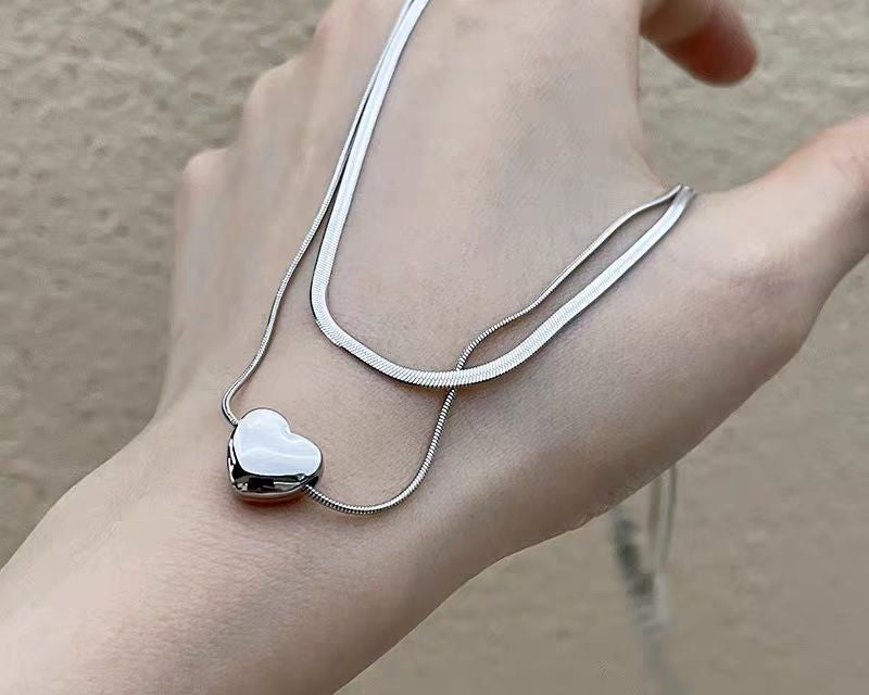 Double Layered Heart Necklace
